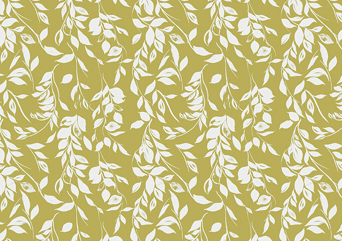 Hanging Greenery, Chartreuse - Twist&Fit Roller Blind - Image 6